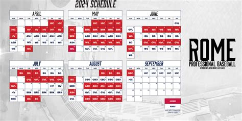 Rome braves schedule - With the Minor League Baseball Season (MiLB) underway, the Rome Braves (based in Rome, Georgia) are ready to play ball! The Rome franchise is a High-A Team affiliate of the Atlanta Braves. In addition, they play in the South Division for the High-A East League. The Rome club has been a farm club for …
